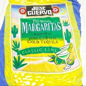 Jose Cuervo Margarita Gold Tequila Classic Lime Party Size Beach Towel Vintage